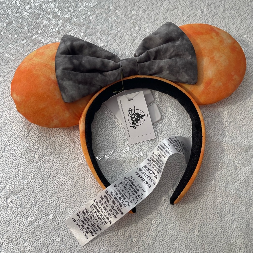 Disney Parks Orange Tie Dye Mickey Mouse Ears